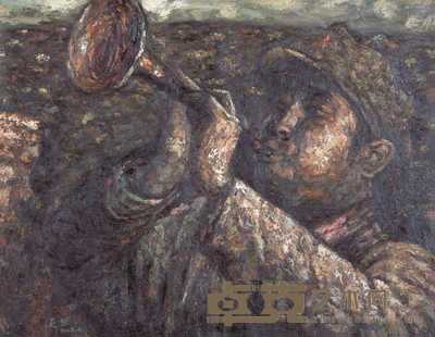 吴悠 战争老照片之曙光永照 90×97cm
